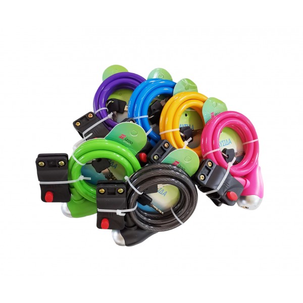 MIZOO ΚΛΕΙΔΑΡΙΑ ΠΟΔΗΛΑΤΟΥ ΜΕ ΚΛΕΙΔΙ ΔΙΑΦΟΡΑ ΧΡΩΜΑΤΑ 1322-52